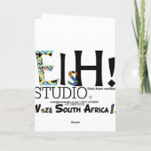 Vrolijk kerstfeest feestdagen kaart (Achterkant)