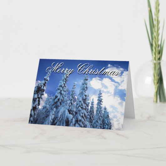 Vrolijk kerstfeest feestdagen kaart (Voorkant)