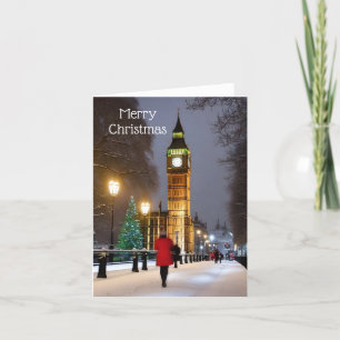 Vrolijk kerstfeest feestdagen kaart