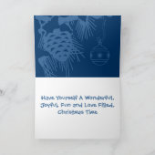 Vrolijk kerstfeest feestdagen kaart (Binnen)