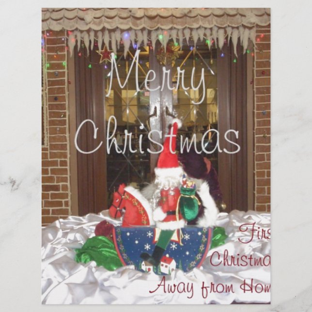 Vrolijk kerstfeest feestdagen ver van huis Geïnspi (Voorkant)