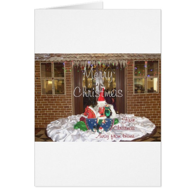 Vrolijk kerstfeest feestdagen ver van huis Geïnspi (Voorkant)