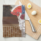 Vrolijk kerstfeest Feestdagen weg van huis Collect Theedoek (Quarter Fold)