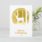 Vrolijk kerstfeest feestdagenkaart (Staand voorkant)