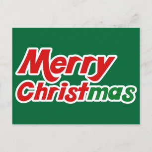 Vrolijk kerstfeest feestdagenkaart