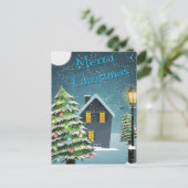 Vrolijk kerstfeest feestdagenkaart (Staand voorkant)