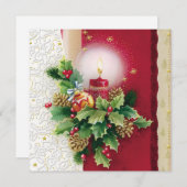 Vrolijk kerstfeest feestdagenkaart (Voorkant / Achterkant)