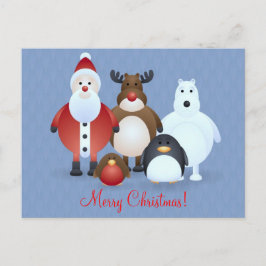 Vrolijk kerstfeest feestdagenkaart