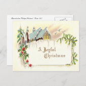  vrolijk kerstfeest feestdagenkaart (Voorkant / Achterkant)