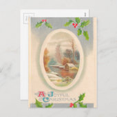  vrolijk kerstfeest feestdagenkaart (Voorkant / Achterkant)