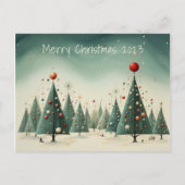 Vrolijk kerstfeest feestdagenkaart (Voorkant)