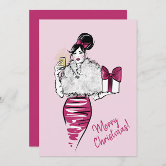 Vrolijk kerstfeest feestdagenkaart