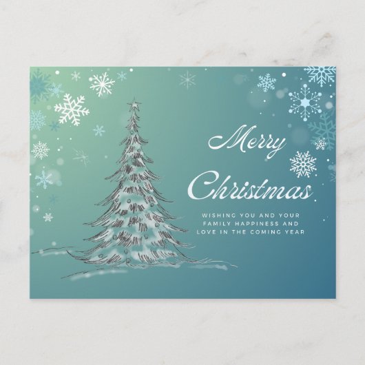 Vrolijk kerstfeest feestdagenkaart (Voorkant)