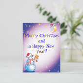 Vrolijk kerstfeest! feestdagenkaart (Staand voorkant)