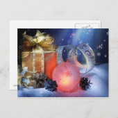 Vrolijk kerstfeest feestdagenkaart (Voorkant / Achterkant)