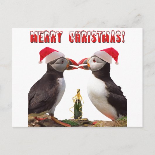 Vrolijk kerstfeest feestdagenkaart (Voorkant)