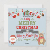 Vrolijk kerstfeest feestdagenkaart (Achterkant)