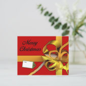 Vrolijk kerstfeest feestdagenkaart (Staand voorkant)