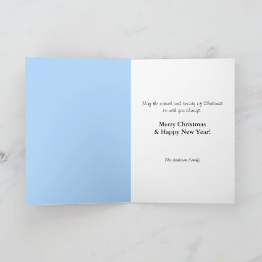 Vrolijk Kerstfeest Feestelijk Groen Rood Bal Ornam Feestdagen Kaart (Binnen)