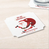 Vrolijk kerstfeest - feestelijk papier Onderzetter (Gekanteld)