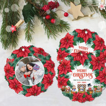 Vrolijk Kerstfeest Feestelijke Bloemen Aangepaste 