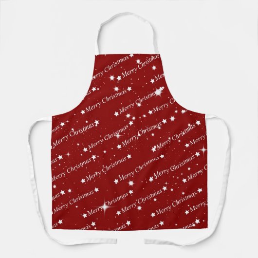 Vrolijk kerstfeest, feestvreten, schort (Voorkant)