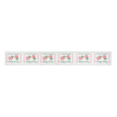 Vrolijk kerstfeest, Feliz Navidad Text Gift Ribbon Grosgrain Lint (Voorkant)