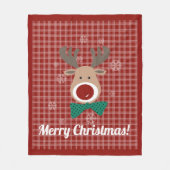 Vrolijk kerstfeest! Fleece Blanket (Voorkant)