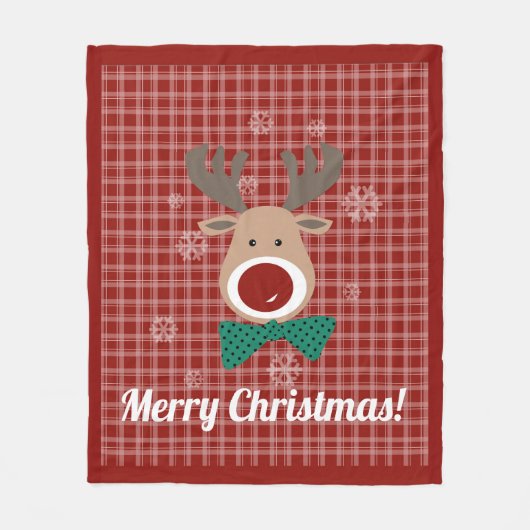 Vrolijk kerstfeest! Fleece Blanket Deken (Voorkant)