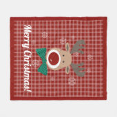 Vrolijk kerstfeest! Fleece Blanket Deken (Voorkant (Horizontaal))