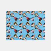 Vrolijk kerstfeest fleece deken (Voorkant (Horizontaal))