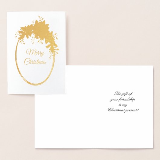 Vrolijk kerstfeest folie kaarten (Display)