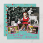 Vrolijk kerstfeest Foto Collage Amazing Fab (Voorkant / Achterkant)