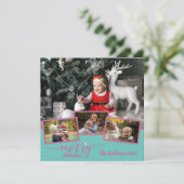 Vrolijk kerstfeest Foto Collage Amazing Fab (Staand voorkant)