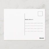 Vrolijk kerstfeest Foto horizontaal sneeuw1 Briefkaart (Achterkant)