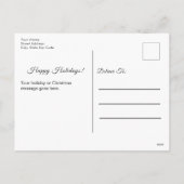 Vrolijk kerstfeest Foto met handschrift Briefkaart (Achterkant)