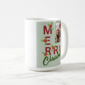 Vrolijk kerstfeest foto Mok (Voorkant rechts)