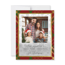 Vrolijk kerstfeest | Foto van Red & Gold Tartan