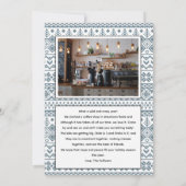 Vrolijk kerstfeest fotokaart | verticaal, zwart kaart (Achterkant)