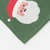 Vrolijk kerstfeest Fotonaam Floral Pattern Fleece Deken (Hoek)