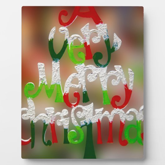 vrolijk kerstfeest fotoplaat (Voorkant)
