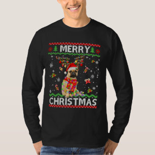 Vrolijk kerstfeest Franse Bulldog Xmas 99 T-shirt