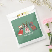 Vrolijk Kerstfeest Franse Bulldogs Bedankzakje (Gezegeld)