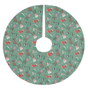 Vrolijk Kerstfeest Franse Bulldogs Kerstboom Rok