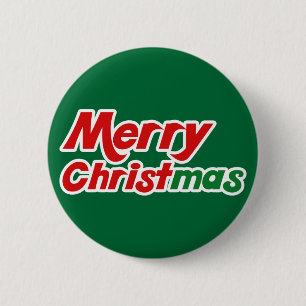 Vrolijk Kerstfeest Fun Flair Christelijke Buttonne Ronde Button 5,7 Cm