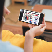 Vrolijk Kerstfeest Fun Fotocollage Krant Feestdagenkaart