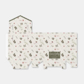 Vrolijk Kerstfeest gedempt Holly Foliage Vakantie Bedankdoosjes (Uitgevouwen)