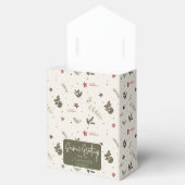 Vrolijk Kerstfeest gedempt Holly Foliage Vakantie Bedankdoosjes (Geopend)