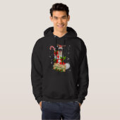 Vrolijk kerstfeest geeft de kerstman een aansteker hoodie (Voorkant volledig)