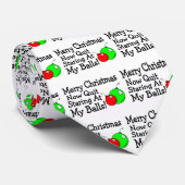 Vrolijk kerstfeest, geen einde aan mijn val stropdas (Opgerold)